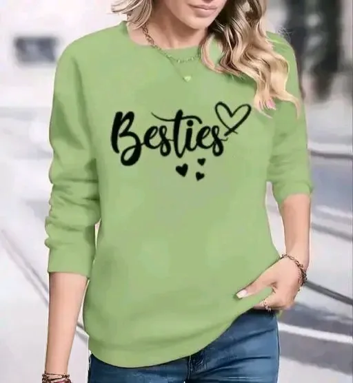 Girls’ Printed Cotton Blend Top T-Shirt