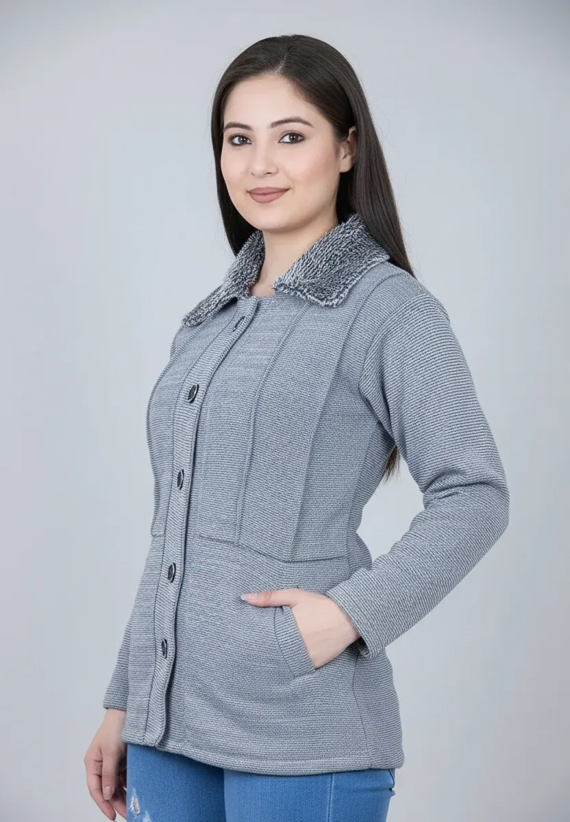 Elegant Self-Designed Women’s Woolen Sweater