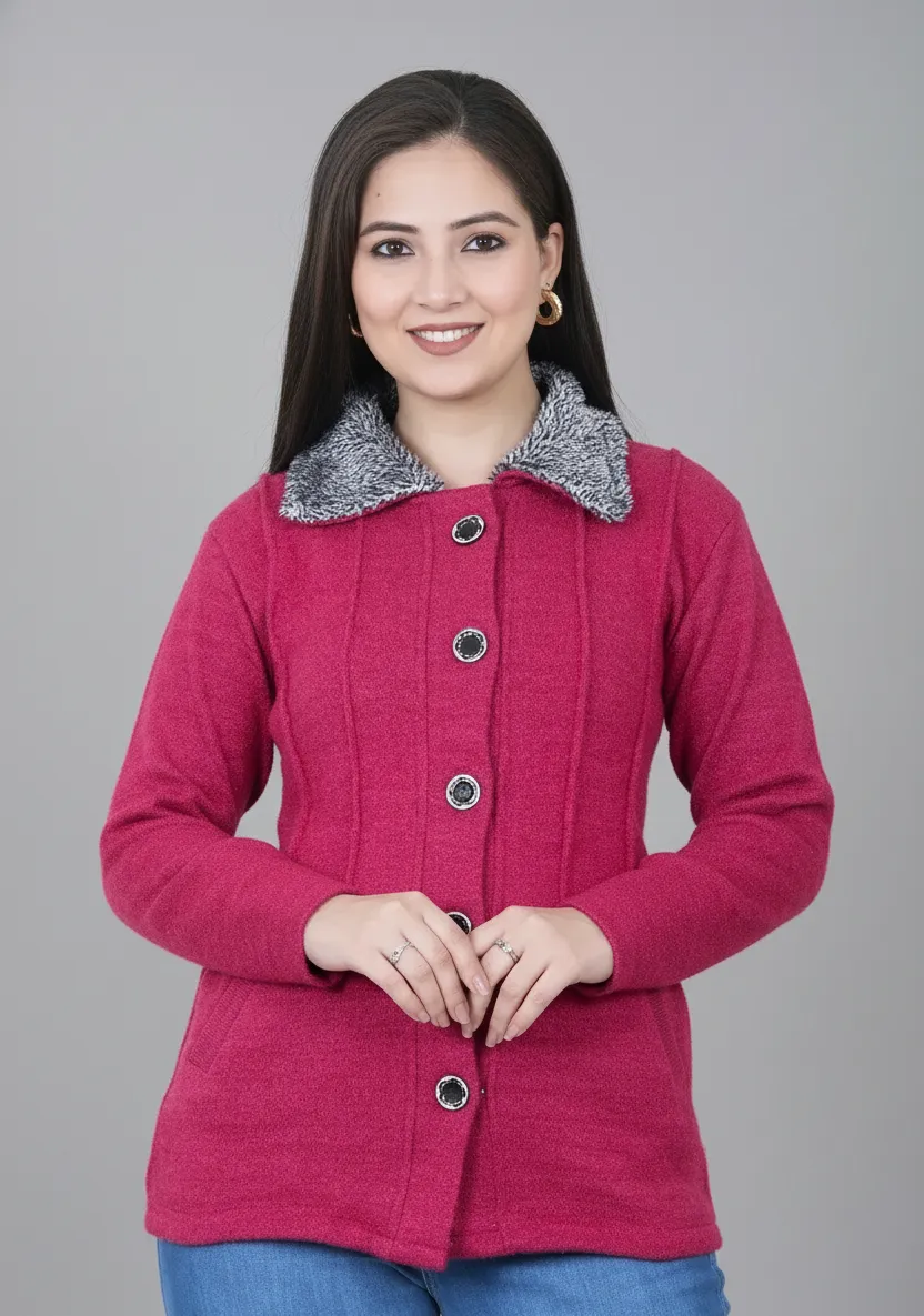 Elegant Self-Designed Women’s Woolen Sweater