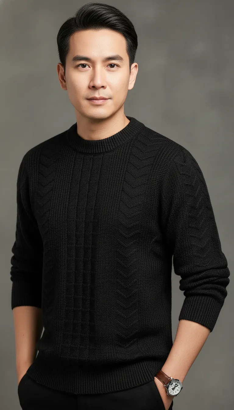 Men’s Woolen Sweater for Winter & Semi-Winter | Light Sky Full Sleeve Warm Sweater